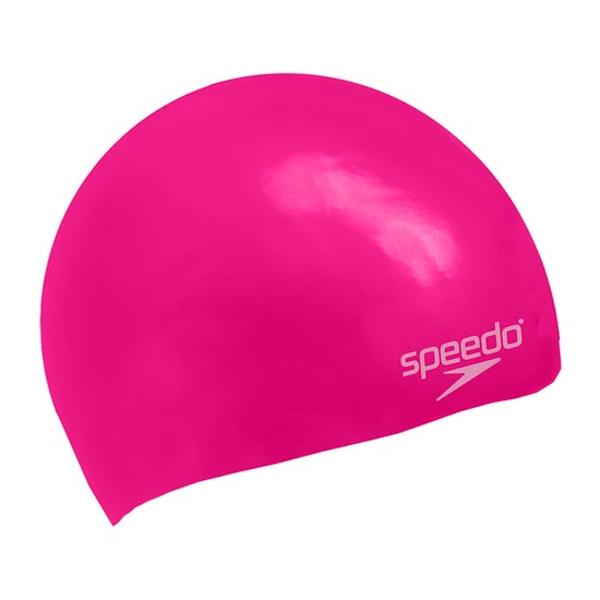 Speedo Childrens/Kids Silicone Moulded Swimming Cap (Pink) - Image 2