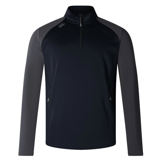 Canterbury Unisex Elite Quarter Zip Pullover voor volwassenen (Zwart) - Image 1