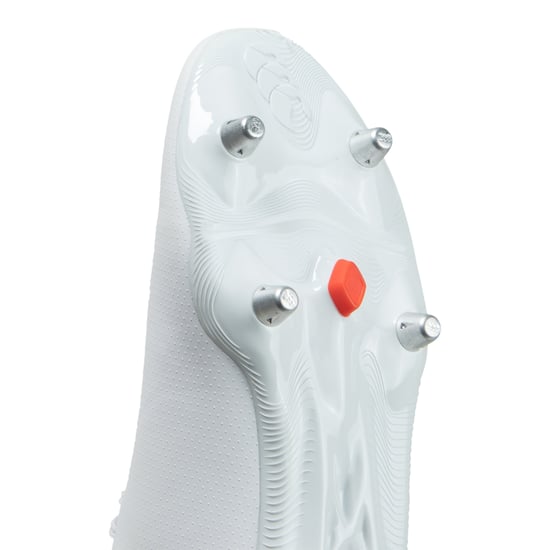 Canterbury Unisex Adult Speed Raze Soft Ground Rugby Boots (White/Black/Red) - Image 4