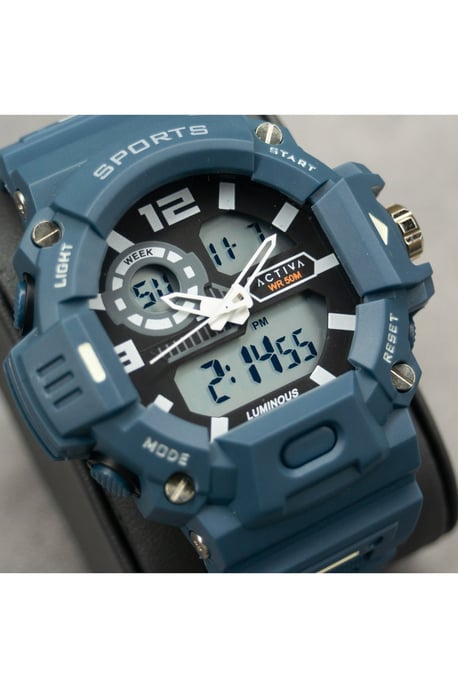 Activa X Invicta Digital ACW495-005 Heren Horloge - Quartz Uurwerk - Plastic met zwarte Wijzerplaat - 55mm - Image 4
