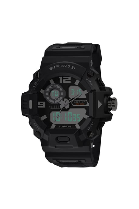 Activa X Invicta Digital ACW495-001 Heren Horloge - Quartz Uurwerk - Plastic met zwarte Wijzerplaat - 55mm - Image 3