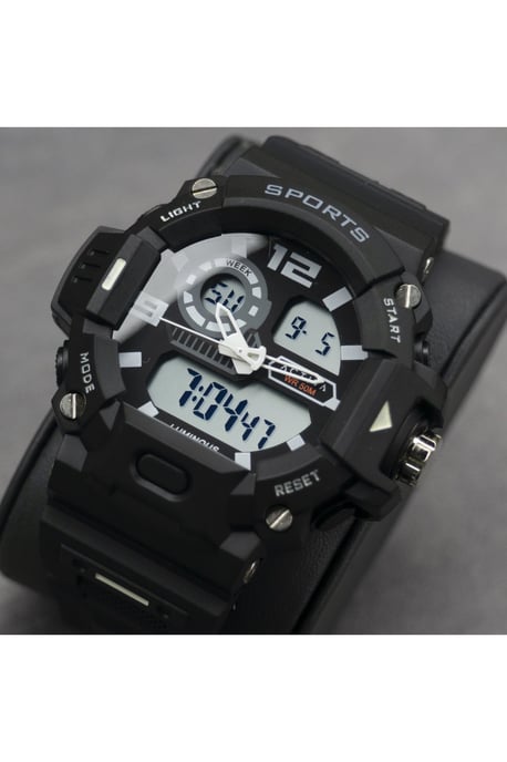 Activa X Invicta Digital ACW495-001 Heren Horloge - Quartz Uurwerk - Plastic met zwarte Wijzerplaat - 55mm - Image 4