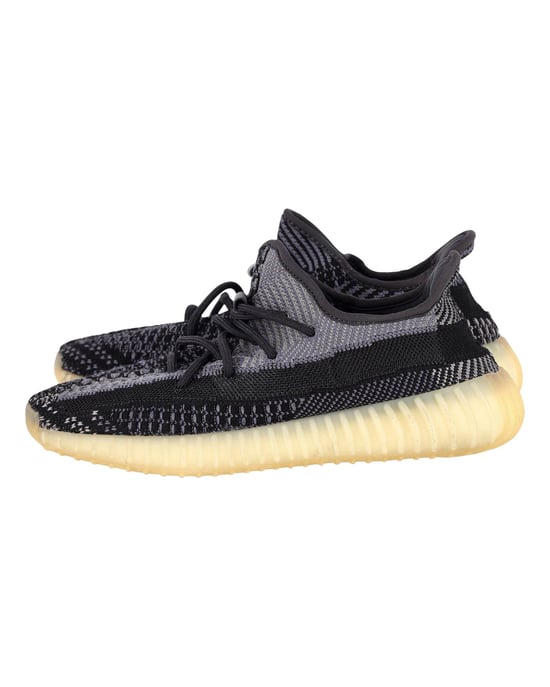Adidas Yeezy Boost 350 V2 Sneakers in 'Carbon' in Lichtgrijs Primeknit Uk6 - Image 2