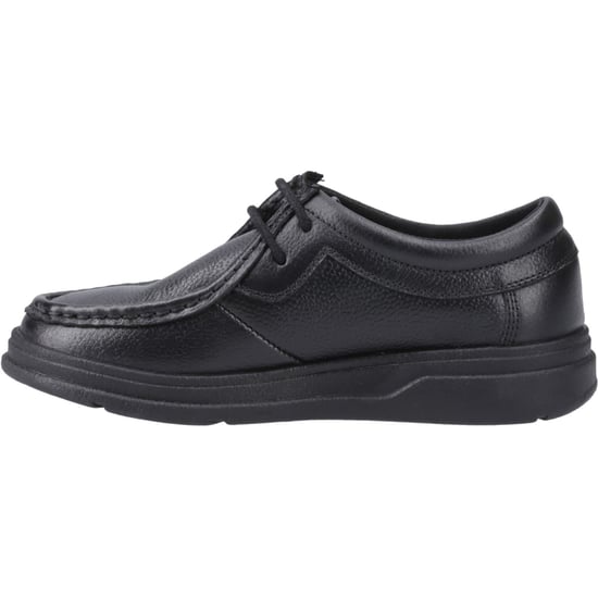 Hush Puppies Ronan Mocc Leather Boys's Black Moccasins Shoes - Image 4
