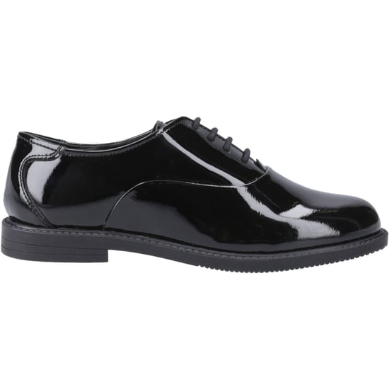 Hush Puppies Nellie Patent Läder Flickors Svarta Oxford Skor - Image 5