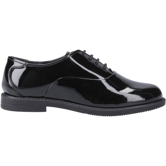 Hush Puppies Nellie Patent Läder Flickors Svarta Oxford Skor - Image 5