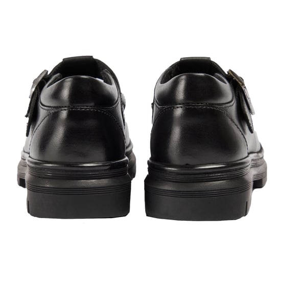 Pod Emilie Falskt Läder Flickors Svarta Loafers - Image 2