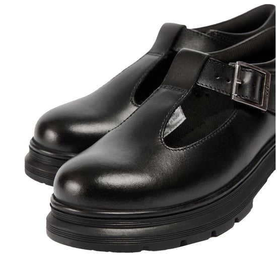 Pod Emilie Falskt Läder Flickors Svarta Loafers - Image 6