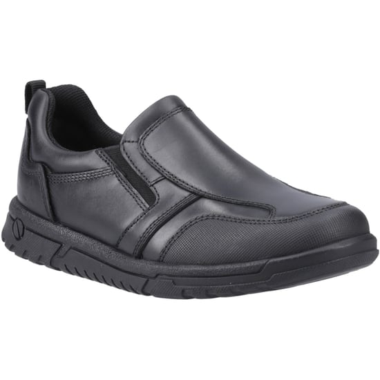 Hush Puppies Sergio Leather Boys's Black Loafers - Image 1