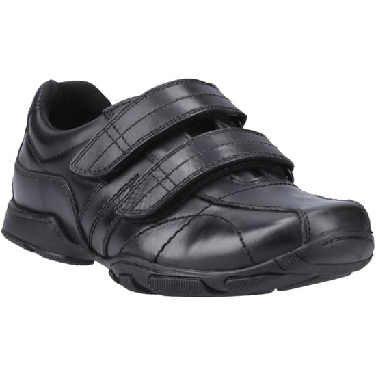Hush Puppies Vance Leather Boys's Black Loafers - Image 1