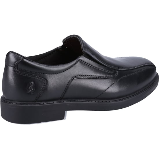 Hush Puppies Toby SNR Läderherrarnas Svarta Loafer - Image 2