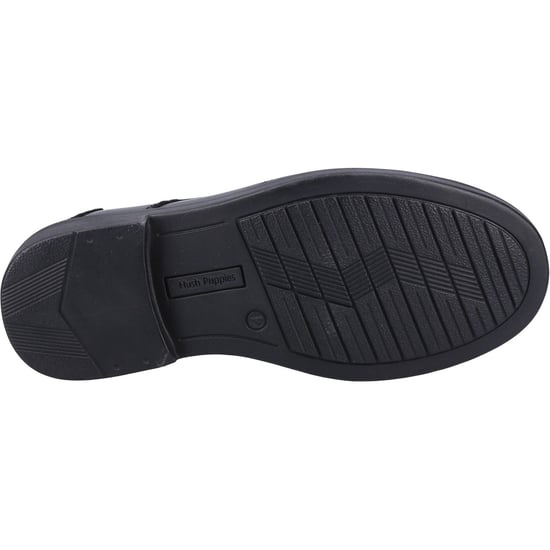 Hush Puppies Toby SNR Läderherrarnas Svarta Loafer - Image 3