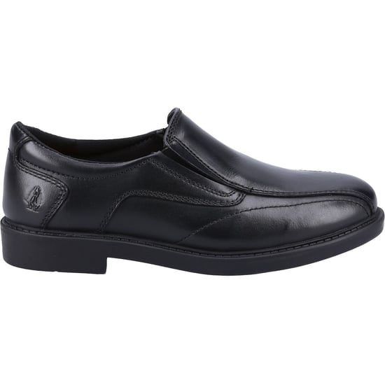 Hush Puppies Toby SNR Läderherrarnas Svarta Loafer - Image 4