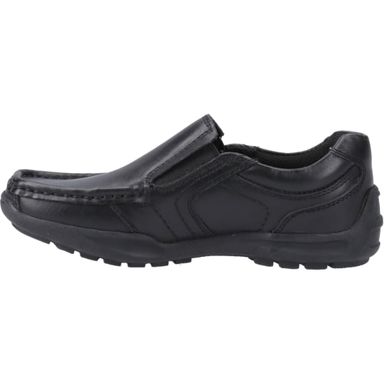 Hush Puppies Morgan Läderherrarnas Svarta Loafer - Image 4