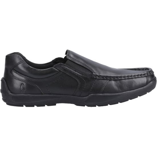 Hush Puppies Morgan Läderherrarnas Svarta Loafer - Image 5
