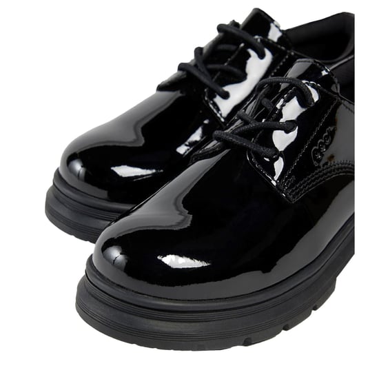 Pod Irene Faux Läder Flickors Svart Lackloafers - Image 6