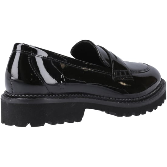 Hush Puppies Grazia Leather Girls's Black Loafers - Image 2