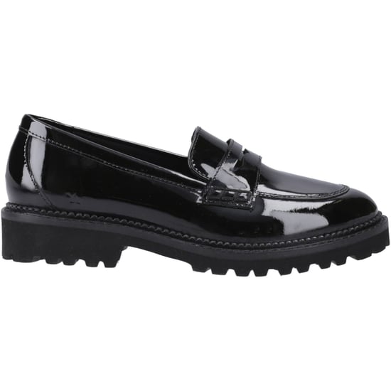 Hush Puppies Grazia Leather Girls's Black Loafers - Image 5