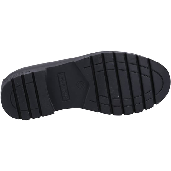 Hush Puppies Hazel Loafer SNR Leather Girls's Black Loafers - Image 3