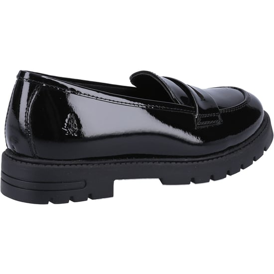 Hush Puppies Hazel Patent SNR Leather Girls's Black Loafers - Image 2