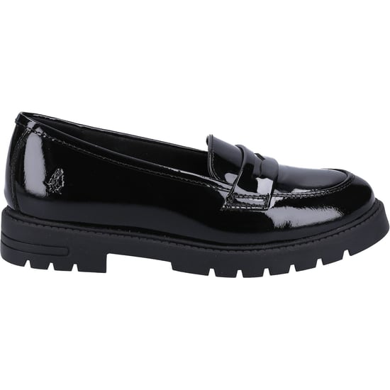 Hush Puppies Hazel Patent SNR Leather Girls's Black Loafers - Image 4