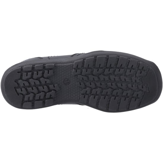 Hush Puppies Morgan Läderherrarnas Svarta Loafer - Image 3