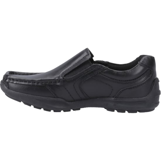Hush Puppies Morgan Läderherrarnas Svarta Loafer - Image 4