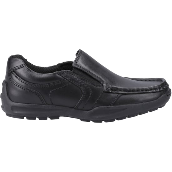 Hush Puppies Morgan Läderherrarnas Svarta Loafer - Image 5