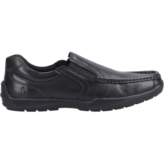 Hush Puppies Morgan Läderherrarnas Svarta Loafer - Image 5