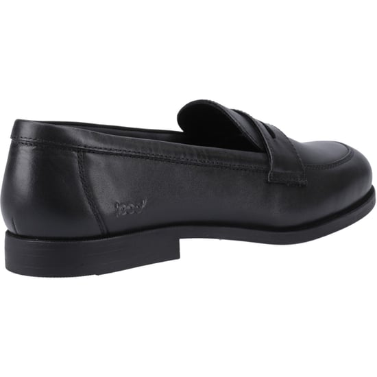 Pod Islay Meisjes Zwarte Leren Mocassins - Image 2