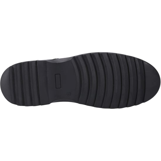 Hush Puppies Romeo Skor I Svart Från Läder Pojks - Image 3