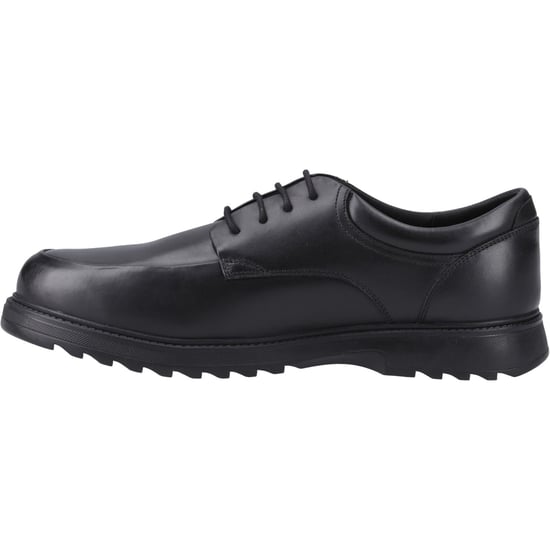 Hush Puppies Romeo Skor I Svart Från Läder Pojks - Image 4