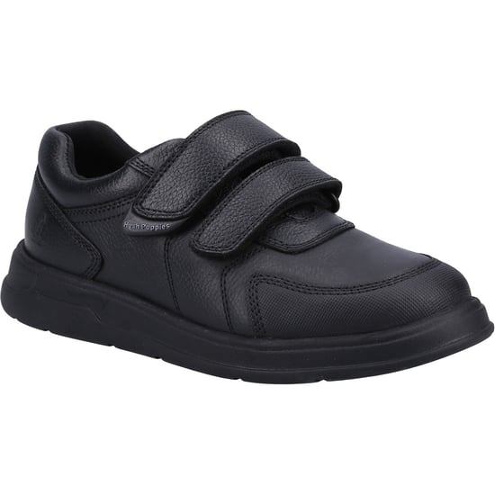 Hush Puppies Ryan SNR Leather Boys's Black Shoes - Image 1