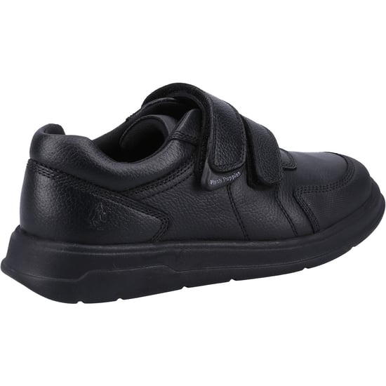 Hush Puppies Ryan SNR Leather Boys's Black Shoes - Image 2