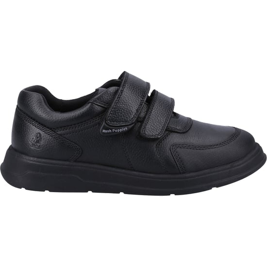 Hush Puppies Ryan SNR Leather Boys's Black Shoes - Image 4