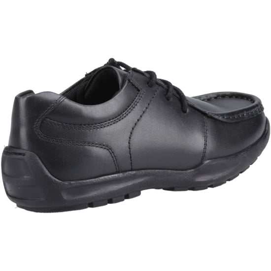Hush Puppies Mackenzie Wallabee Läderpojkar Svarta Snörskor - Image 2