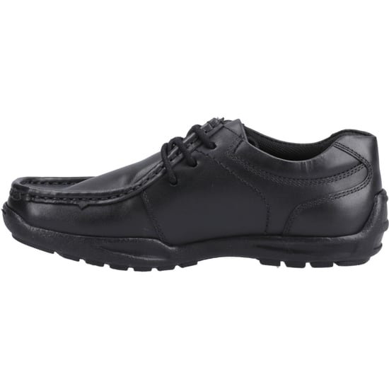 Hush Puppies Mackenzie Wallabee Läderpojkar Svarta Snörskor - Image 4
