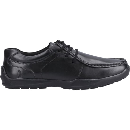 Hush Puppies Mackenzie Wallabee Läderpojkar Svarta Snörskor - Image 5