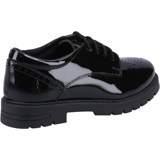 Hush Puppies Jayne Patent SNR Meisjes Zwarte Veterschoenen Van Leer - Image 2