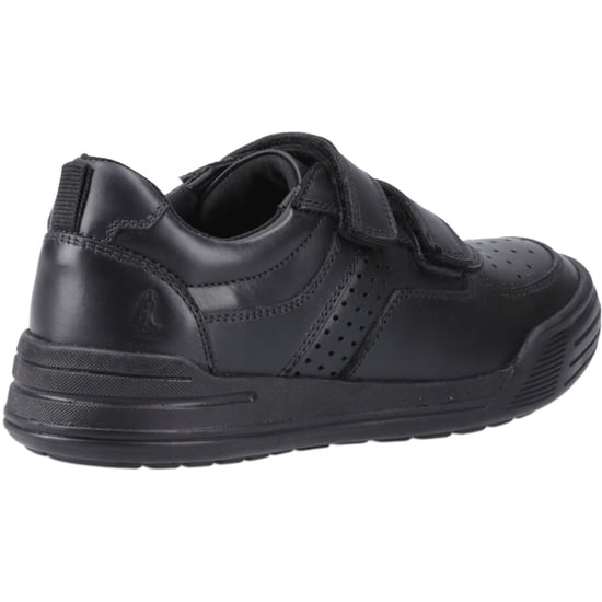 Hush Puppies Sully Skor I Svart Från Läder Pojks - Image 2