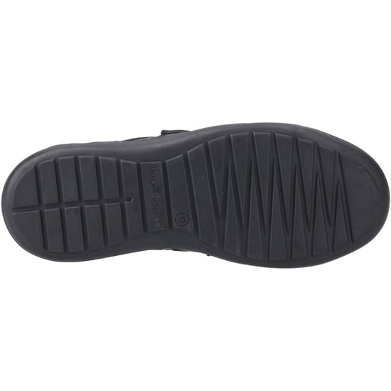 Hush Puppies Sully Skor I Svart Från Läder Pojks - Image 3