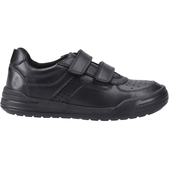 Hush Puppies Sully Skor I Svart Från Läder Pojks - Image 5