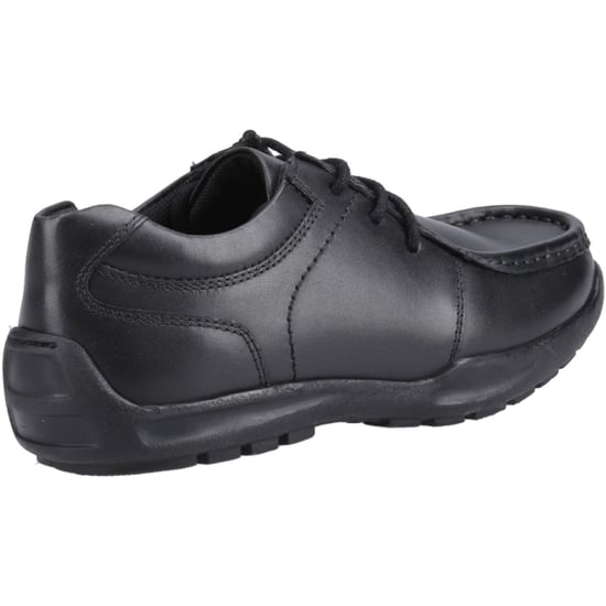 Hush Puppies Mackenzie Wallabee Läderpojkar Svarta Snörskor - Image 2