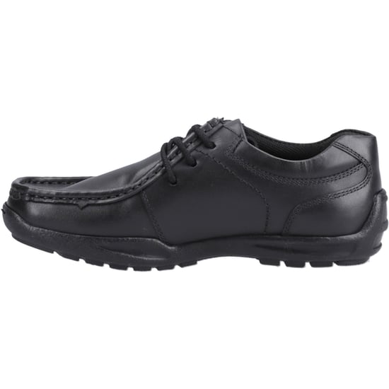 Hush Puppies Mackenzie Wallabee Läderpojkar Svarta Snörskor - Image 4
