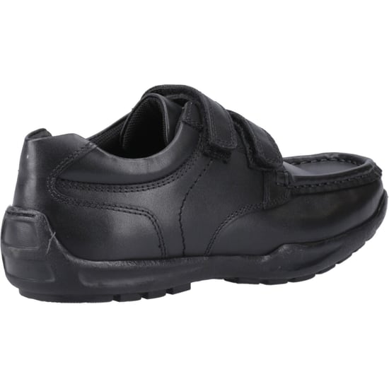 Hush Puppies Maddox Touch Fastening Leather Boys's Black Shoes - Image 2