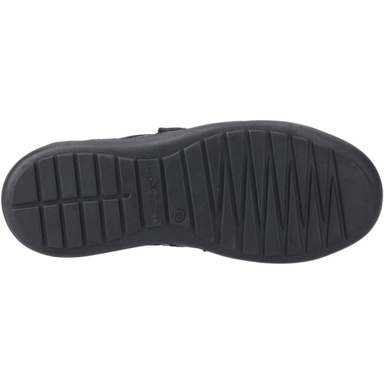 Hush Puppies Sully Skor I Svart Från Läder Pojks - Image 3