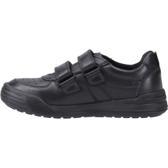 Hush Puppies Sully Skor I Svart Från Läder Pojks - Image 4