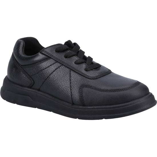 Hush Puppies Robert SNR Leather Boys's Black Lace-Up Shoes - Image 1