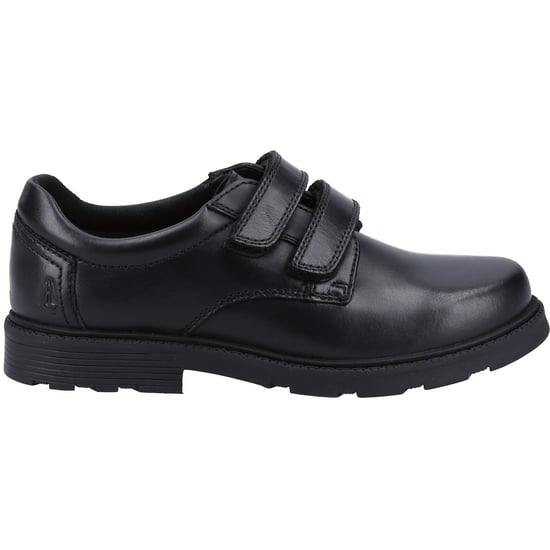 Hush Puppies Logan SNR Skor I Svart Från Läder Pojk - Image 4