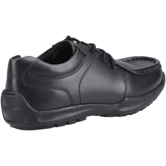 Hush Puppies Mackenzie Wallabee Läderpojkar Svarta Snörskor - Image 2